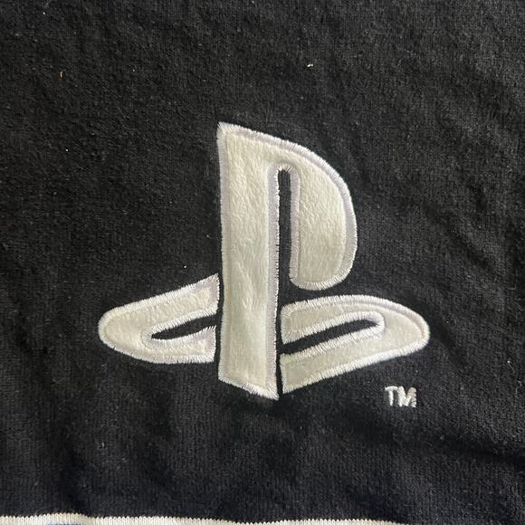 PlayStation Holiday Sweater Black Blue Gamer Ugly Christmas Jumper Men’s M - Picture 4 of 8